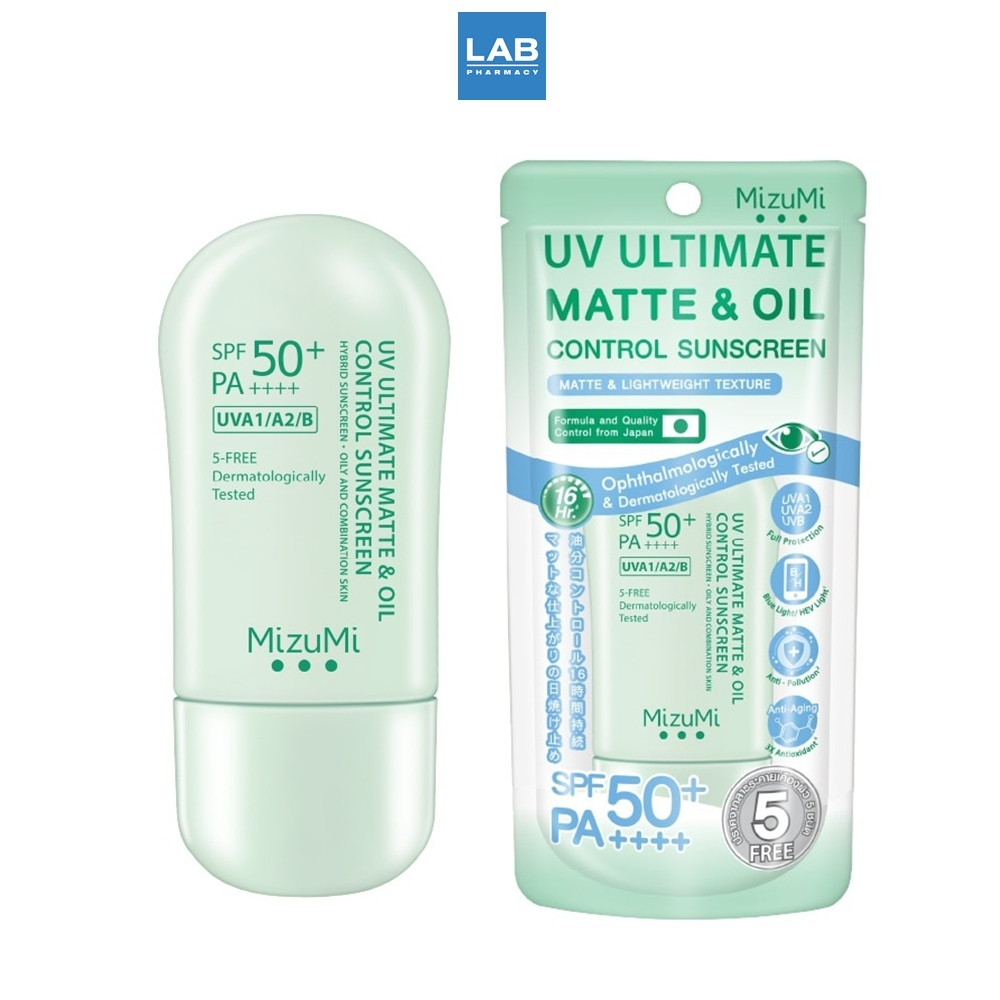 Mizumi UV Ultimate Matte & Oil Control Sunscreen SPF50+ PA++++ 40 g. มิซึมิ ยูวี อัลติเมท แมตต์ แอนด์ – โปรปัง