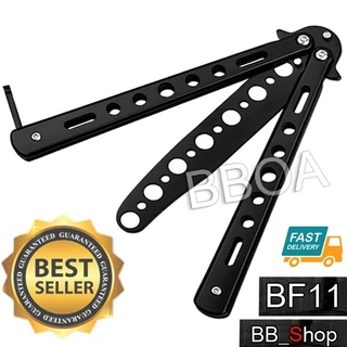 balisong บาลิซอง ฝึกซ้อม ควง ซ้อม แบบผีเสื้อ ดำ เงิน รุ้ง BF11 BF12 BF35
