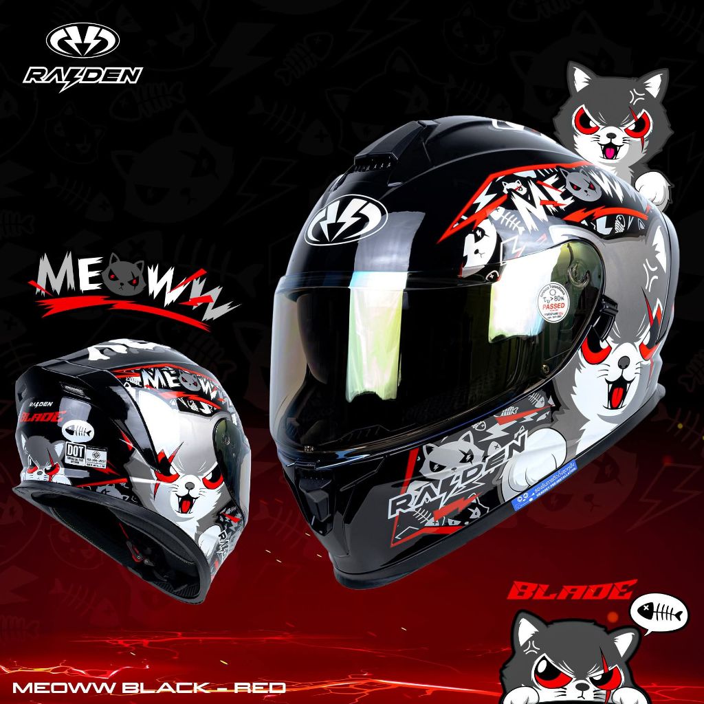 RAIDEN รุ่น BLADE ลาย MEOWW   ราคา 1,890.-