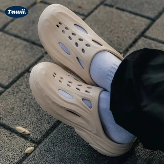 Tawii. รองเท้าแตะ รองเท้าแบบสวม รองเท้าหัวโต รองเท้าแตะมีรู UNISEX รองเท้าแตะลําลอง มี 3 สี