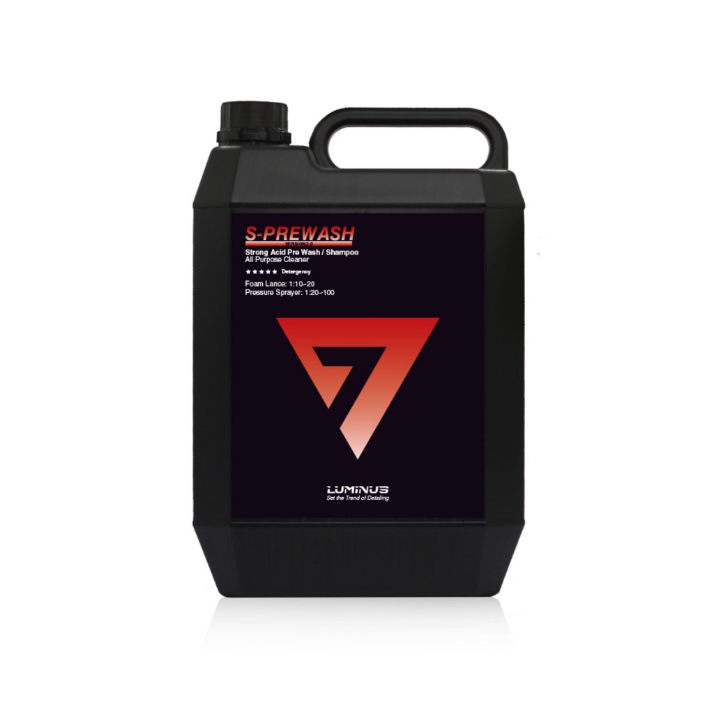 LUMINUS S-Prewash 2.0, Safe Acid Pre-Wash Shampoo & APC แชมพูสลายคราบพรีวอชสูตรสลายคราบน้ำเข้มข้น 4L