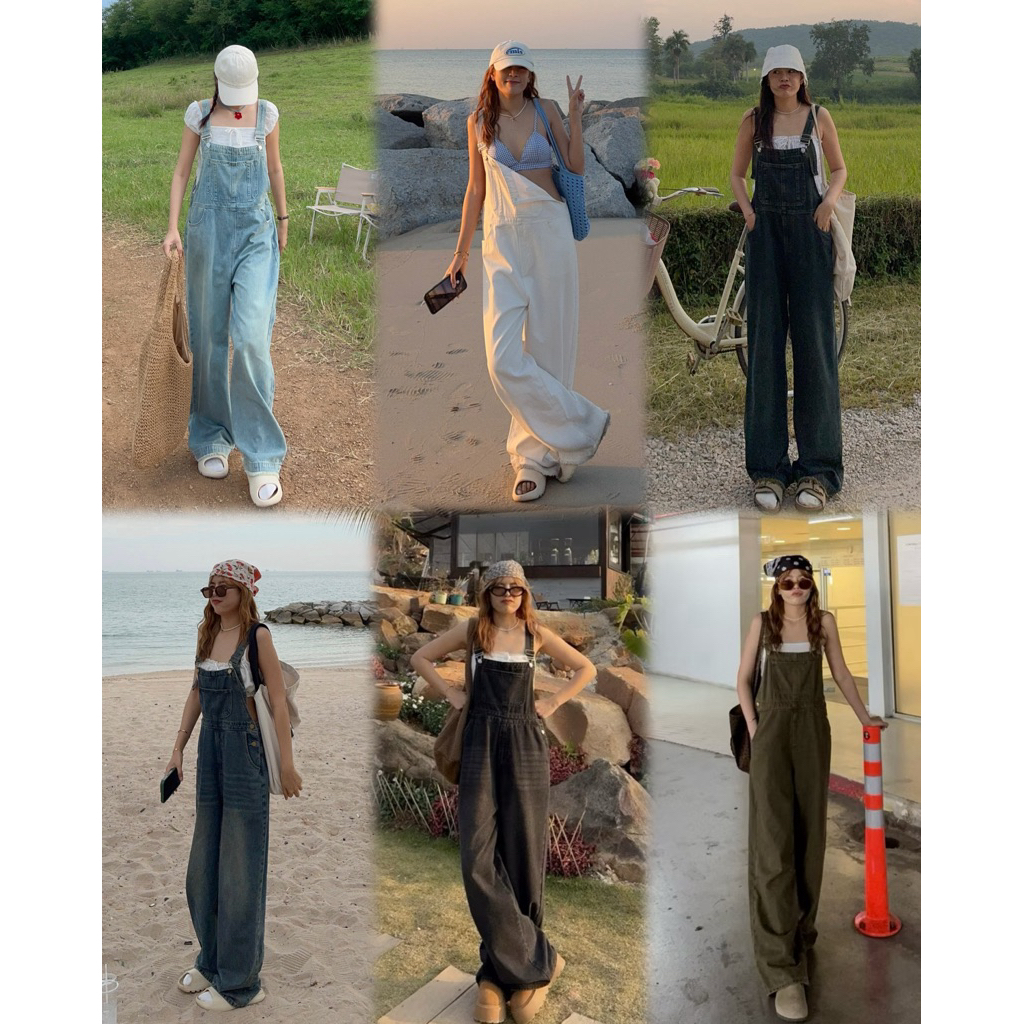 ( เอี๊ยม ) เอี๊ยมกางเกงยีนส์ขายาว เอี๊ยมโอเวอร์ไซส์  เอี๊ยมยีนส์