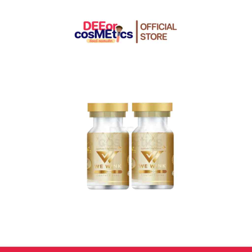 แท้✅ วีวิ้ง ฝาทอง We Wink lens ฝาทอง คอลแทคเลนส์ เลนส์ไฮโดรเจล รายเดือน ไม่มีค่าสายตา | ราคาต่อคู่ แถมตลับ