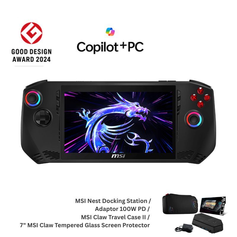 [Pre-Order] MSI Claw 7 AI+ A2VM Super Pack-047TH (Intel® Core™ Ultra 7) Handheal