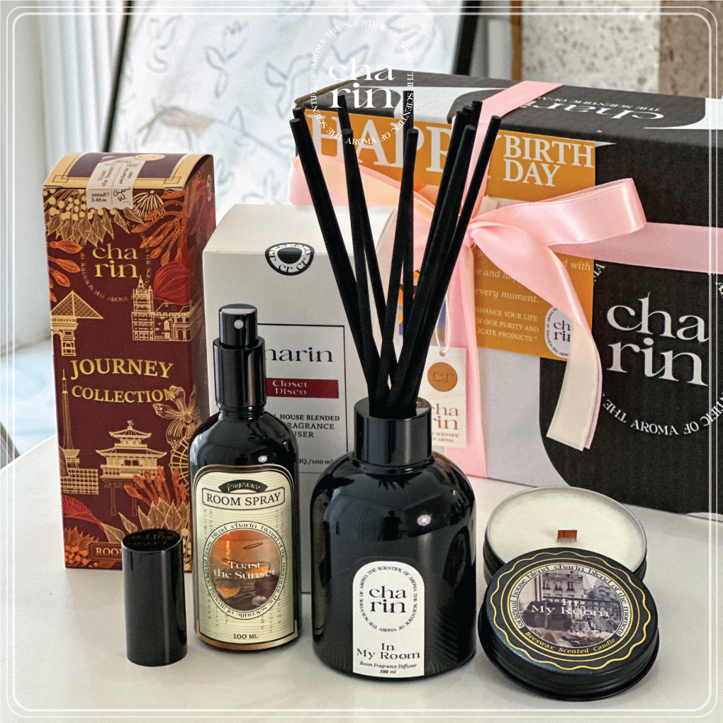 CHARIN Gift Set เพนท์เฮ้าส์หอมฟุ้ง เครื่องหอมในบ้าน ของขวัญแต่งงาน ของขวัญวันเกิด จับฉลากปีใหม่ ให้ผ