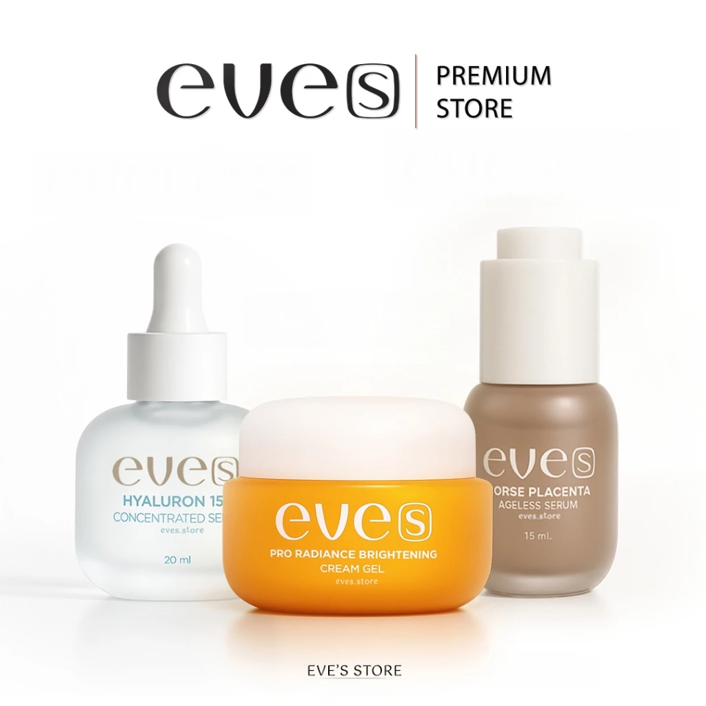 [ส่งด่วน] EVES อีฟส์ เซต หน้าใส นุ่มเด้ง อีฟส์ ครีมบำรุงหน้าขาวใส ลดริ้วรอย ร่องลึก ผิวขาวกระจ่างใส ลดรอยสิว ฝ้า
