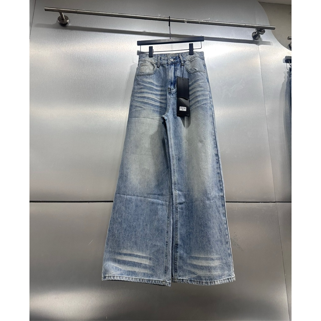 กางเกงยีนส์ทรงกระบอกใหญ่ baggy jeans Bave code 0803