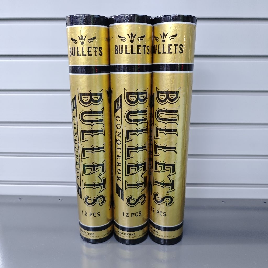 ลูกแบด BULLETS รุ่น COMMANDER ของแท้ 100% เกรดแข่งขัน ขนห่านเกรดคัดพิเศษ ขนเต็มใบและแน่น กาวสูตรพิเศ
