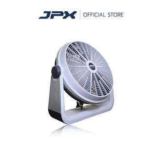 JPX พัดลมขนาด 16 นิ้ว SUPER TURBO นิ้ว สีขาว-เทา ปรับความแรงได้ 3 ระดับ รับประกันสินค้า 3 ปี