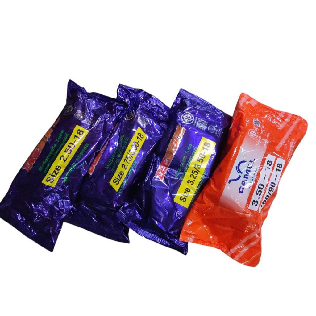 ยางใน มอเตอร์ไซค์ขอบ 18 เบอร์ 250-18, 275/300-18 ,325/350-18(ยางในขอบ 18 นิ้ว)100/90-18