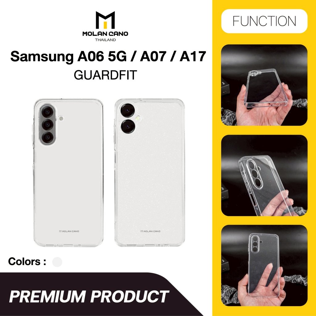 Molan cano รุ่น A07 A17 A06 5G เคสใสแบบนิ่ม เคสกลิตเตอร์ เคสกากเพชร Gliter Jelly Case Clear
