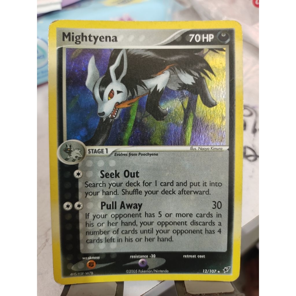 Pokémon Mightyena #12/107 Holo Rare - 2005 EX Deoxys