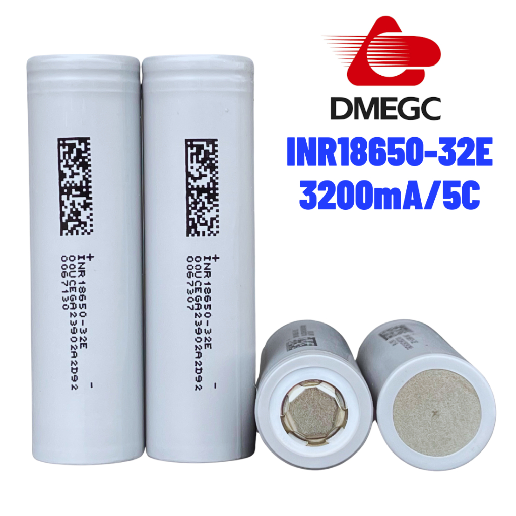 ถ่านชาร์จ 18650 3200mA DMEGC INR18650-32E ถ่านสว่านไร้สาย จักยานไฟ้ฟ้า【ราคา 1 ก้อน】