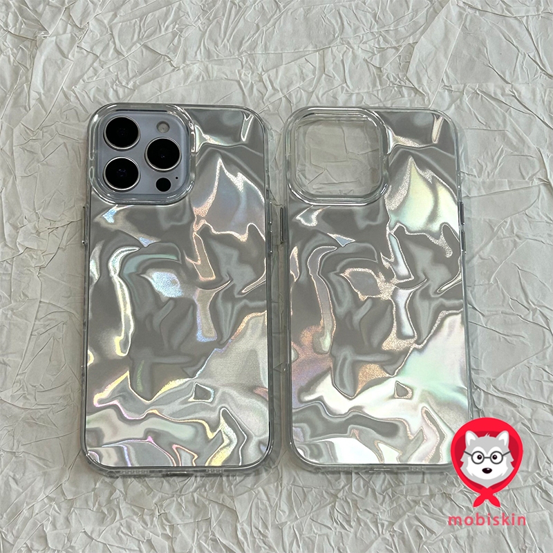 Creative Ripple Luster🔥llitechi🔥 นุ่มสําหรับ IPhone 13 15 16 11 14 12 Pro Max XR 8 7 14 15 Plus X XS Max SE น่ารักเชอร