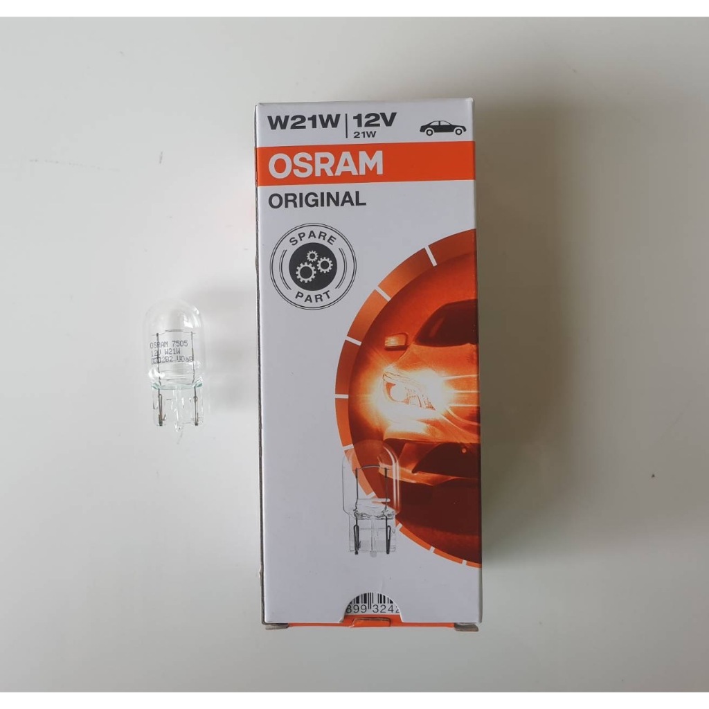 หลอดไฟเสียบ T20 12V 1ไส้ #7505 ยี่ห้อOSRAM ดวงละ60-