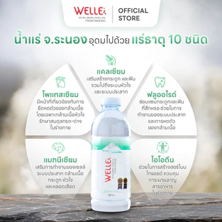 [ส่งฟรี] [15/25 แพ็ค]Welle Mineral Water น้ำแร่เวลล์เล่ 1500 มิลลิลิตร จากแหล่งน้ำแร่ระนอง