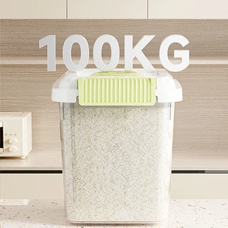 ถังข้าวสาร กล่องเก็บข้าวสาร กล่องเก็บอาหาร ป้องกันแมลงและความชื้น 3/5/10/15kg มีให้เลือก 2 สี ฟรีถ้วยตวง