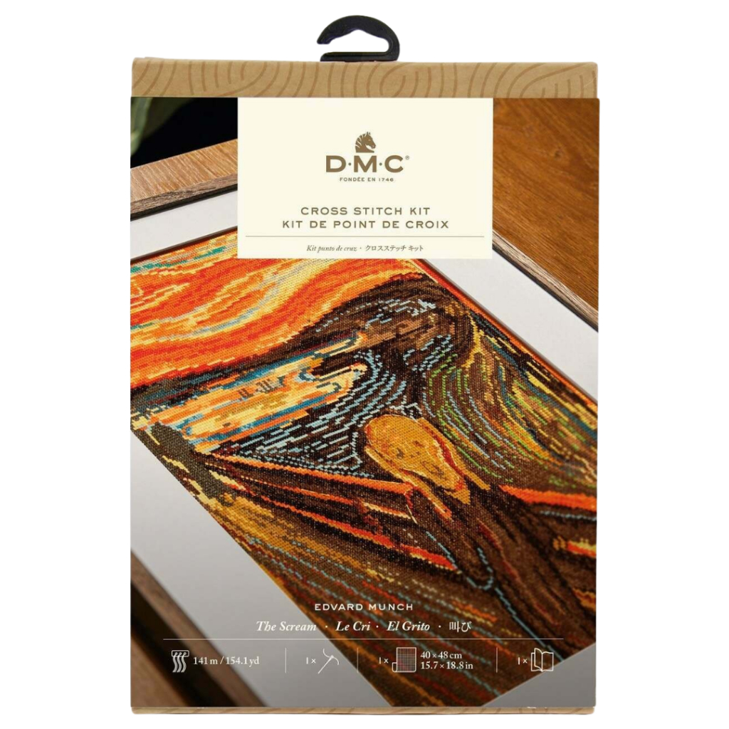 DMC ชุดปักครอสติส – Edvard Munch "The Scream" BK1991
