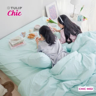 TULIP ชุดเครื่องนอน ผ้าปูที่นอน ผ้านวม รุ่น TULIP CHIC โทนสีเรียบง่าย CHIC M02 สัมผัสนุ่ม สบายสไตล์มินิมอล