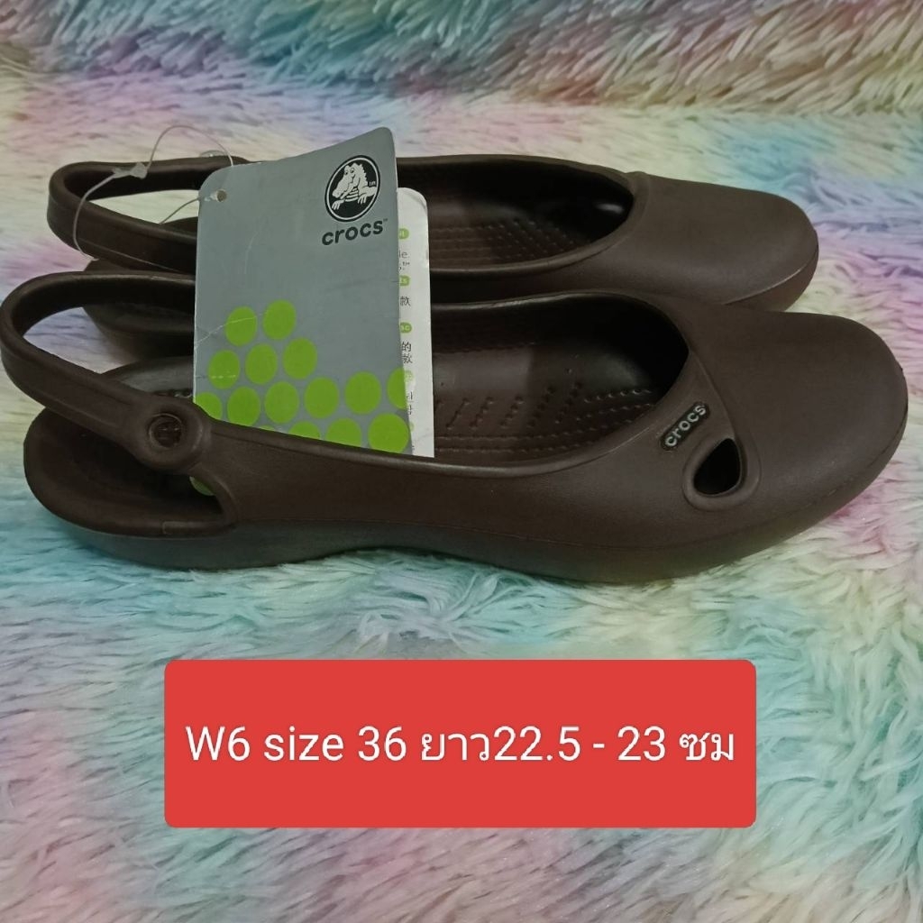 รองเท้า crocs งานตัดป้าย