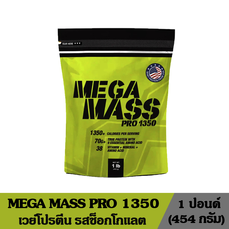 Whey Protein, Dietary Supplement Product, Weight Gain, Muscle Gain, Size 1 Pound (Chocolate Favor) เ