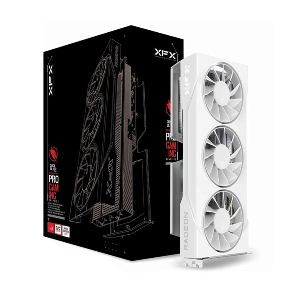 XFX VGA RADEON RX 9060XT SWIFT WHITE OC - 16GB GDDR6 - A0170081