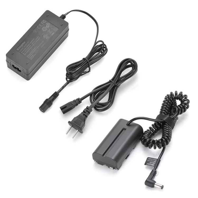 KingMa NP-F550 Dummy Battery Kit for Sony F550 F750 F970 8.4V 3A AC Power Supply Adapter DC Coupler