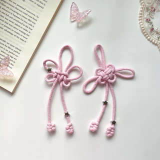 YYRSTUDIOX -Knot charms พวงกุญแจเชือกถัก ปมแห่งความโชคดี🧵
