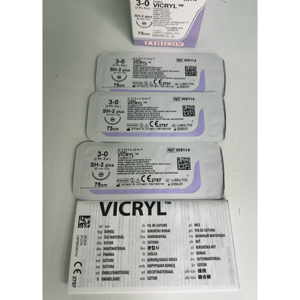 vicryl Ethicon แบ่งขาย ** ไหมละลาย ไหม Vicryl  3-0 - รูปที่ 5