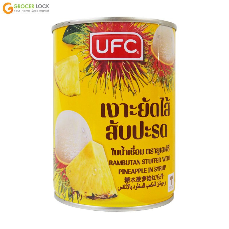UFC  เงาะยัดไส้สับปะรดในน้ำเชื่อม 565 กรัม