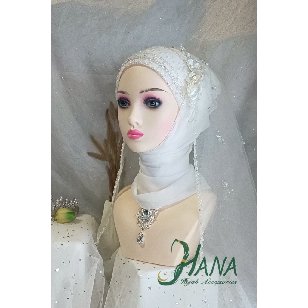 ผ้าคลุมปักมุกลายนิสรีน (พรีออเดอร์)