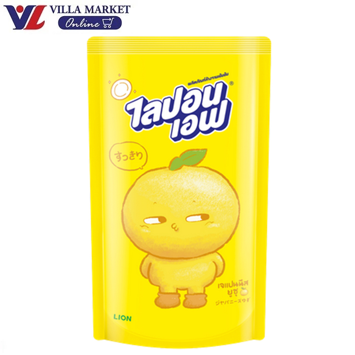 (ไม่มีโปร) Lipon F น้ำยาล้างจาน ทำจากส้ม Japanese Yusu Refill 500ml ไลปอนเอฟ