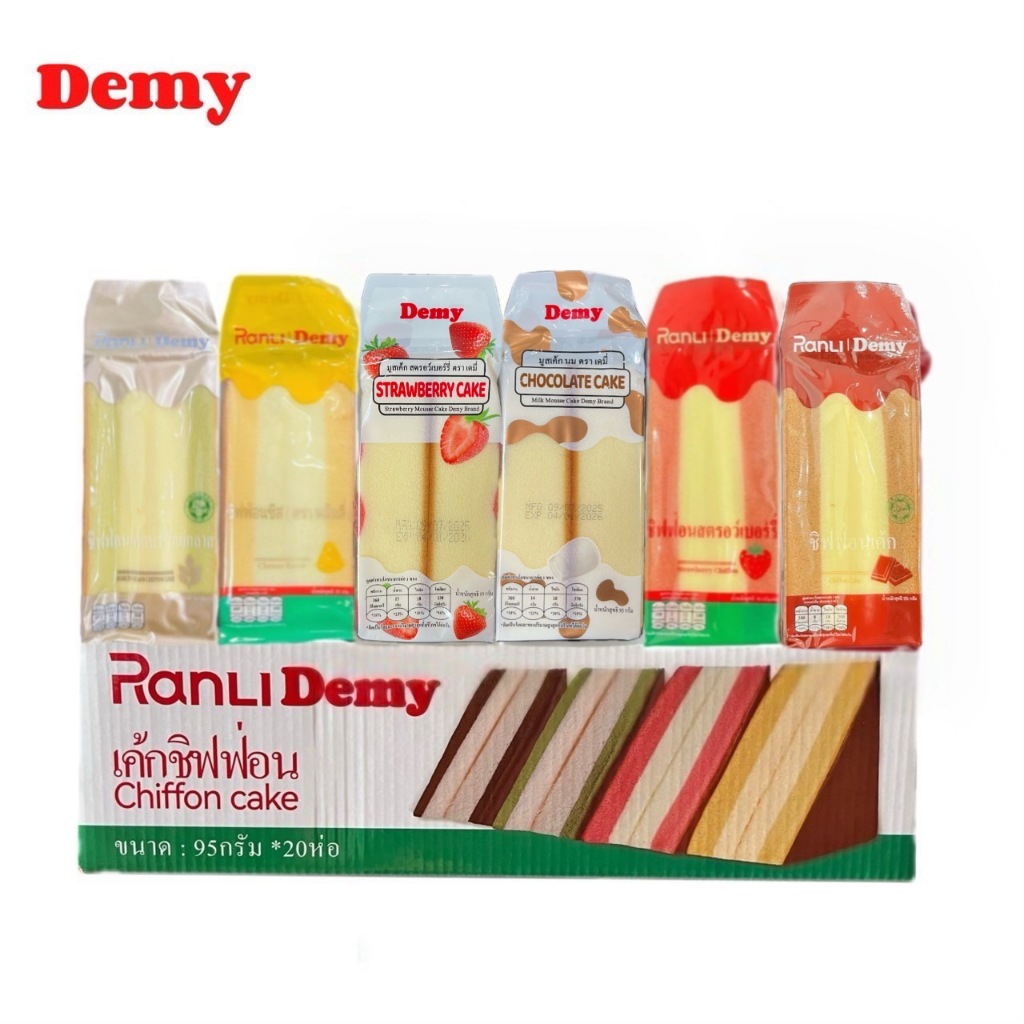 ชิฟฟ่อนเค้กและมูสเค้ก  มีหลายรสชาติ