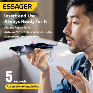 Essager ที่จุดบุหรี่ Type-C พกพาสำหรับการเดินทาง ใช้งานได้กับอุปกรณ์หลายชนิด