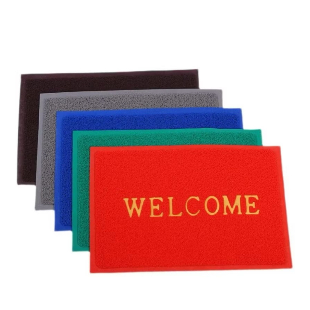 พรมดักฝุ่นWelcome พรมเช็ดเท้า 40x60 50x70 60x90 80x120 พรมPVC พรมหน้าบ้าน พรมทางเข้าบ้าน Welcome Floor Mat - รูปที่ 4