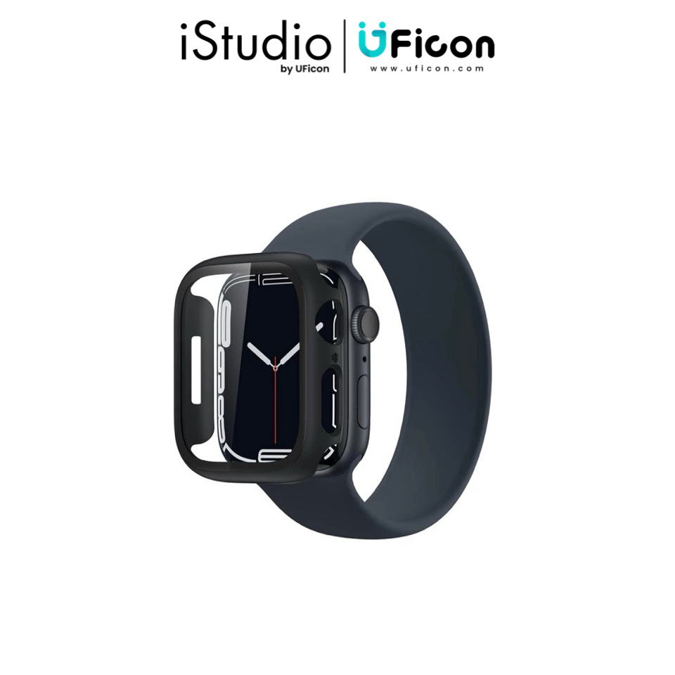 เคส Apple Watch : AMAZINGthing Casing for Apple Watch 41MM (Series7) Marsix Case Black iStudio By UF