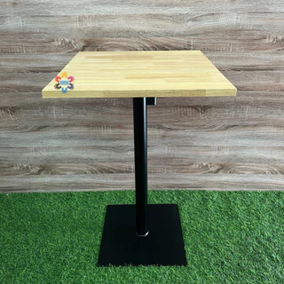 โต๊ะอเนกประสงค์ หน้าไม้ยางพารา ขนาดหน้าไม้ 35x50/40x40/45x45 cm. ความสูง 50/75 cm. สีหน้าไม้6สี !!! ขาเหล็กสีขาวเเละสีดำ