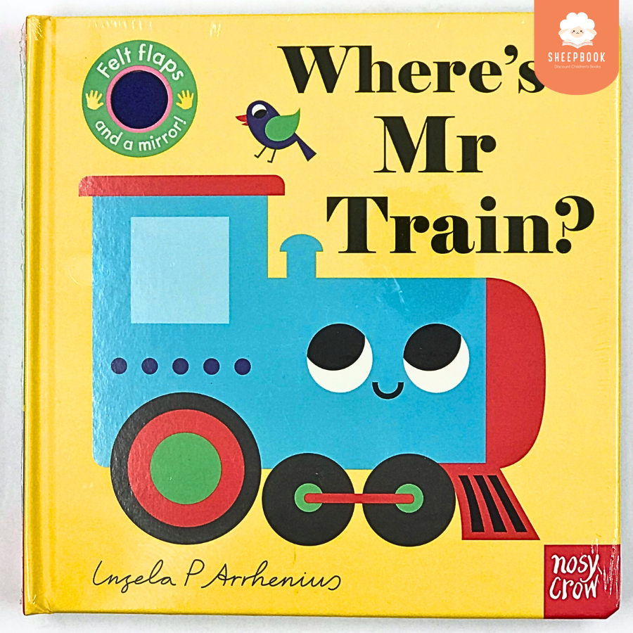 บอร์ดบุ๊คผิวสัมผัส Where’s Mr Train มีผ้าเปิดปิดได้ A2F5