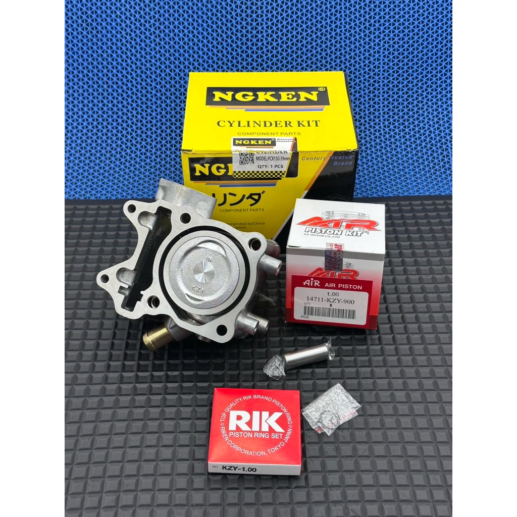 เสื้อpcx150ลูก59มิลเสื้อสูบpcx150ลูก59มิลพร้อมลูกสูบพร้อมแหวนใส่pcx150ได้ทุกรุ่น