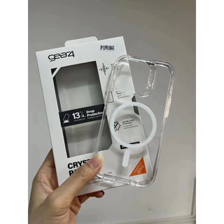 （สำหรับ ไอโฟน）Gear4ใส เคสกันกระแทก ใช้นานๆไม่เหลือง17PROMAX/17/17Air16PM 16pro15PM/15PRO/15PLUS/12PM/13/13PM/14/14Promax