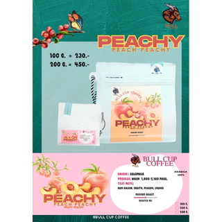 เมล็ดกาแฟคั่วอ่อน ''หมักยีส Peachy กลิ่นพีชชี่'' Colombia Specialty Coffee