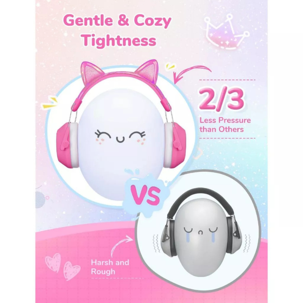 ประกันศูนย์ไทย ที่ปิดหูกันเสียงสำหรับเด็ก iClever IC-EM01 Kids Ear Muffs ปกป้องการได้ยินเสียงดัง ราคา ถูกที่สุด ดีลบีเคเค แกลเลอรีภาพที่ 5