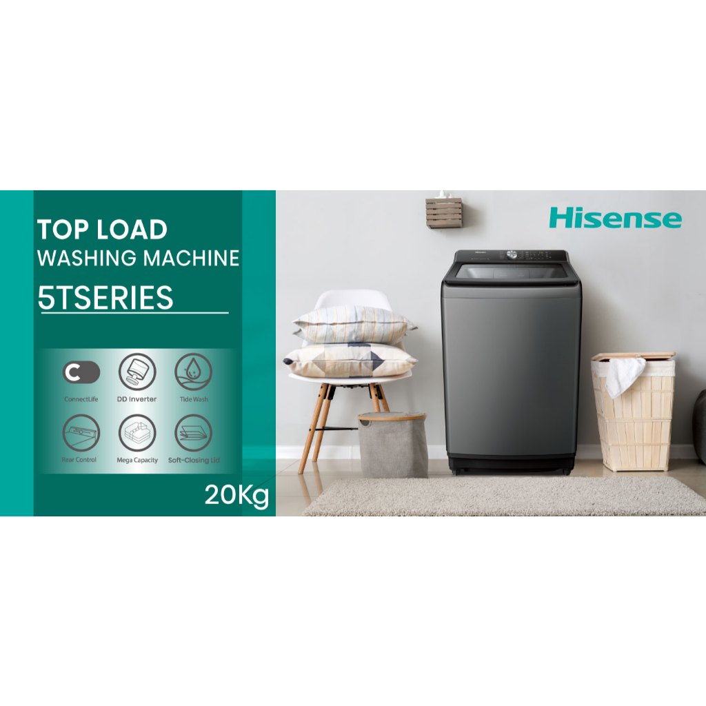 เครื่องซักผ้าฝาบน Inverter 20 kg รุ่น WT5T2015DT