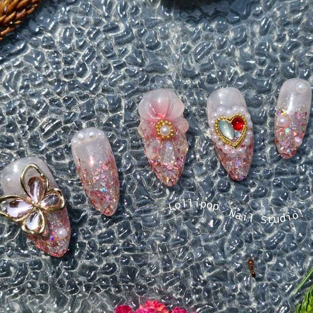 026 เล็บปลอมแฟชั่น พร้อมอุปกรณ์ในชุด (พร้อมส่ง) | Lollipop Nail Studio