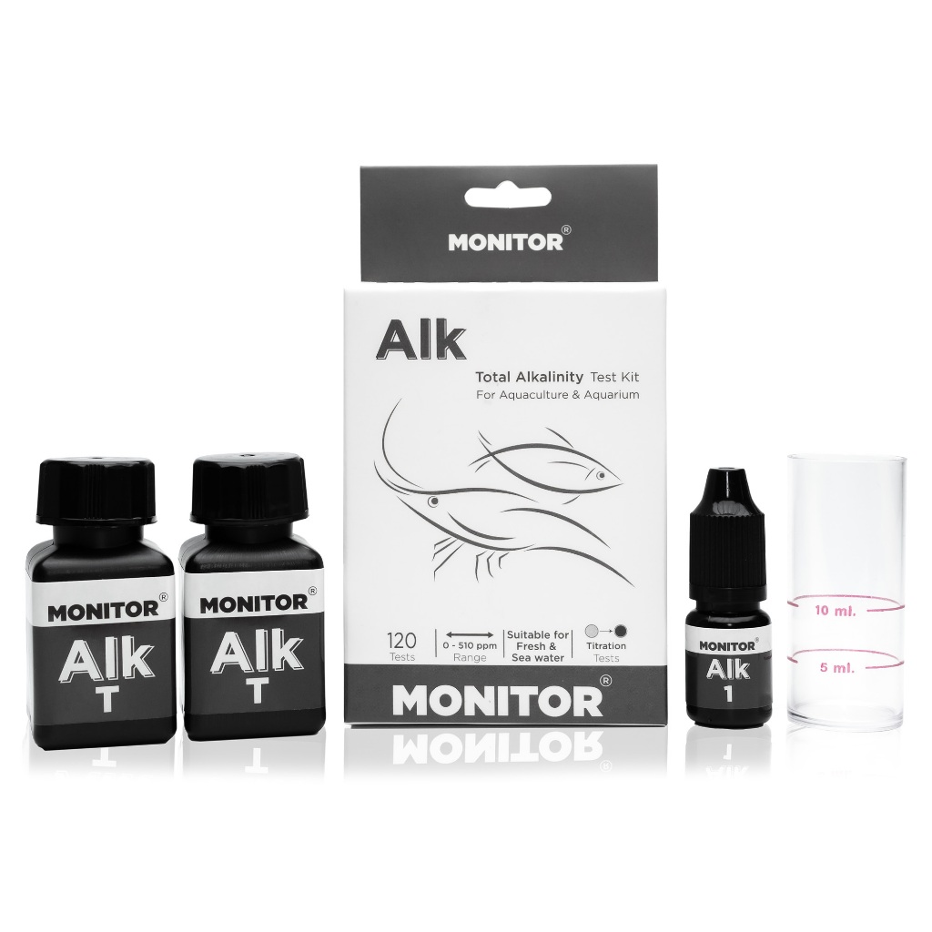 ชุดทดสอบอัลคาไลนิตี้ โมนิเตอร์เทสคิท MONITOR ALKALINITY TEST KIT (120 Tests)
