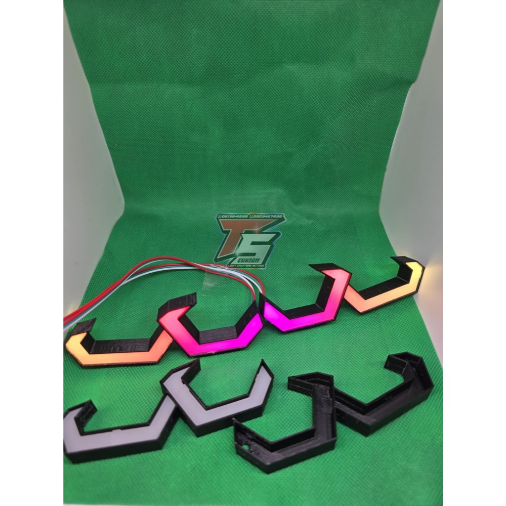 กรอบไฟตา BM สำหรับติดตั้งในรถ PCX  2021 - 2024 ใช้กับไฟ WS2812B ขนาด 5 mm