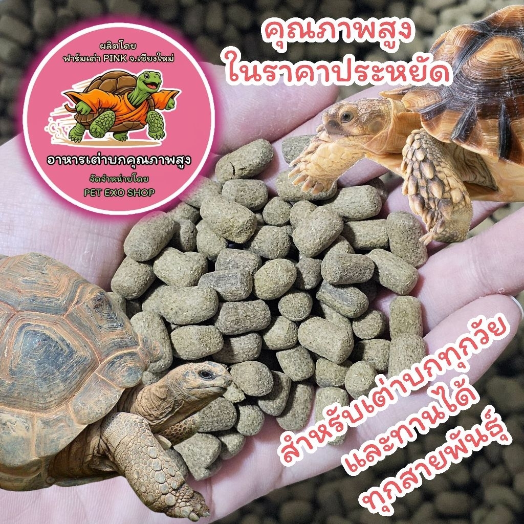 [กระสอบ 20 กิโล]รอผลิต3-5วัน🐢อาหารเต่าบกคุณภาพดี แช่น้ำนิ่มไว กินง่าย ราคาประหยัด❤️
