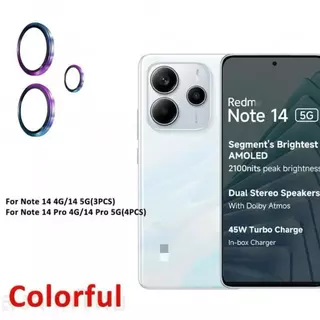 ฟิล์มเลนส์กล้อง ป้องกันเลนส์กล้อง 9Dสําหรับ Xiaomi Redmi Note14 Note14Pro Poco X7