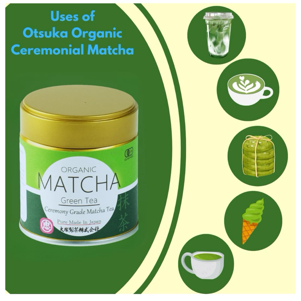 พร้อมส่ง 🇯🇵Otsuka Green Tea ผงมัทฉะญี่ปุ่นออร์แกนิ เกรดพิธีการ Ceremonial Grade Matcha Powder | 30g1