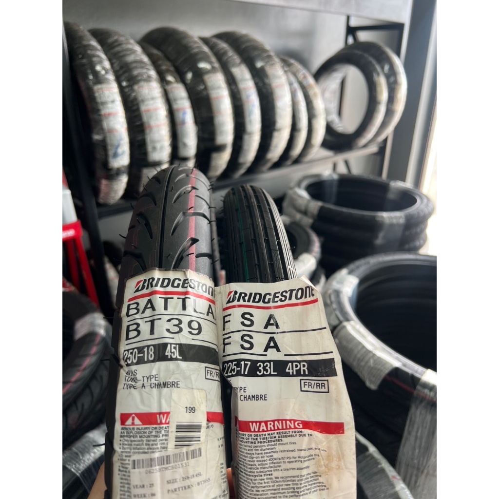 ยาง BRIDGESTONE BATTLAX BT39 250-18 และ FSA 225-17 (ยางปี 2025)